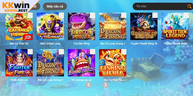 Các thể loại game bắn cá KKWIN ăn khách nhất 