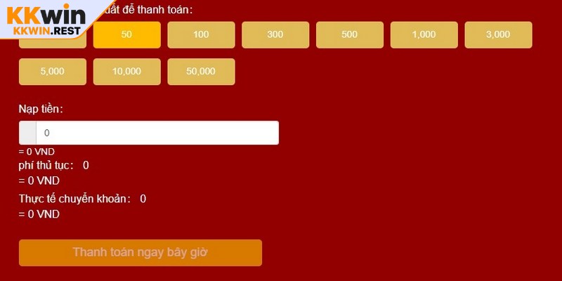 Những lưu ý cần nhớ khi thực hiện giao dịch nạp tiền tại KKWIN